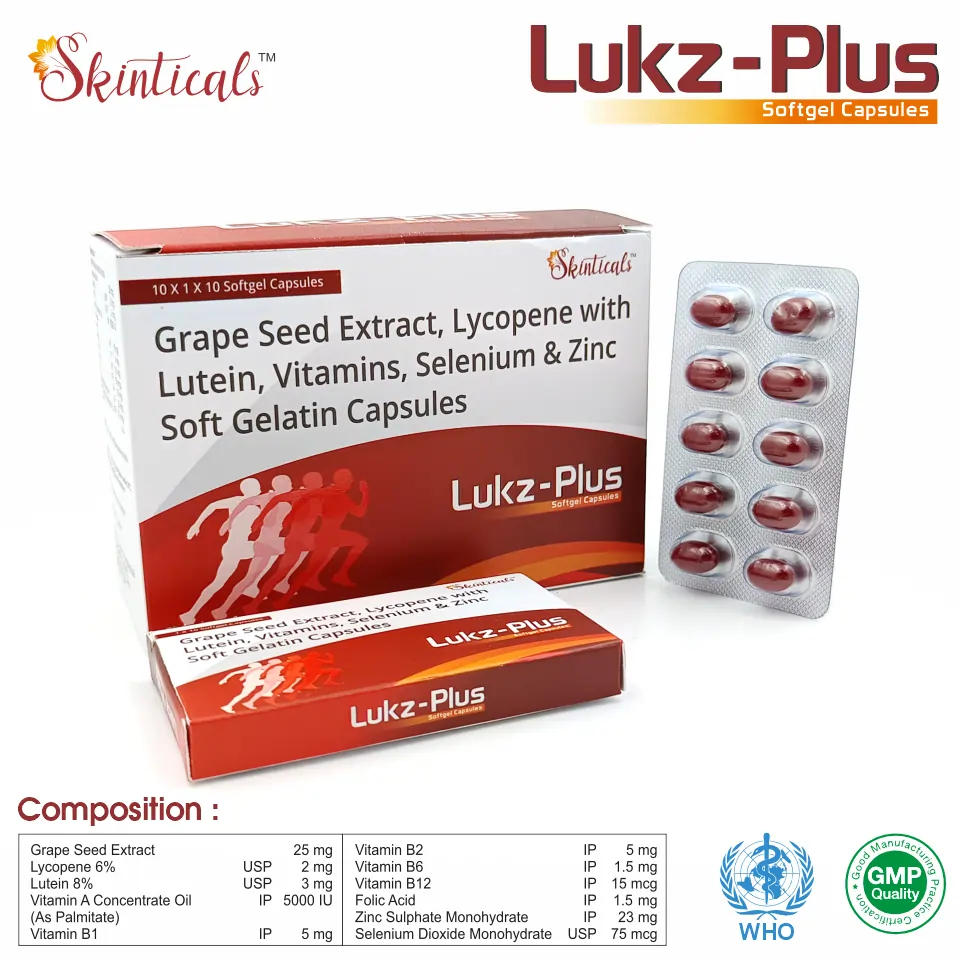 Grape Seed Extract Lycopene Lutein Multivitamin Softgel Capsules
